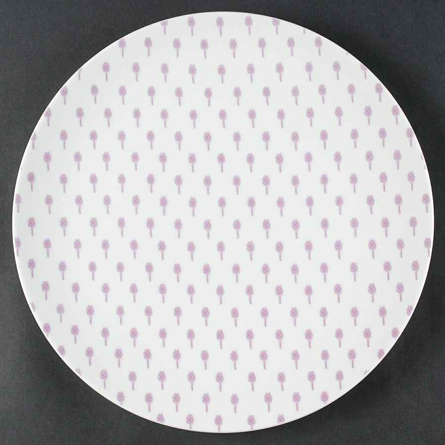 Artichoke Mauve 12" Chop Plate (Round Platter) by Studio Nova-1