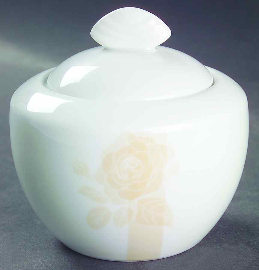 Chelsea Rose Beige Sugar Bowl & Lid by Studio Nova-1