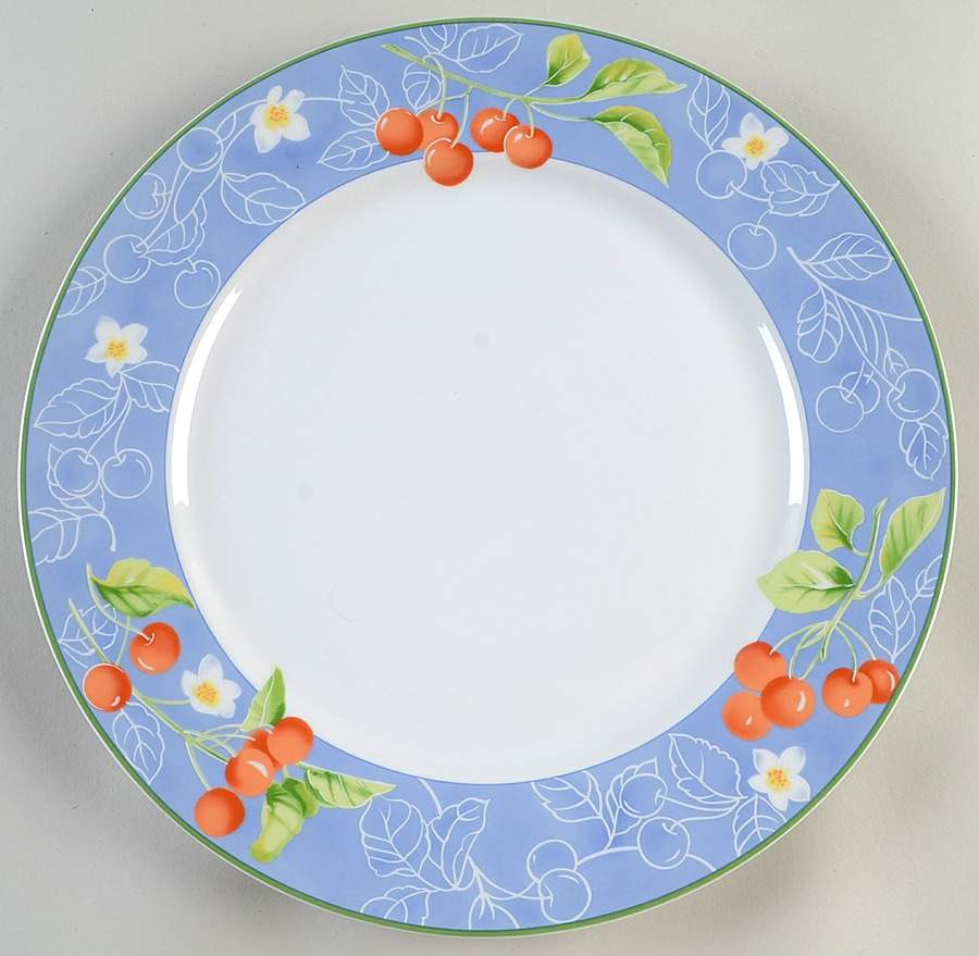 Summer Cherries 12" Chop Plate (Round Platter) by Studio Nova-1