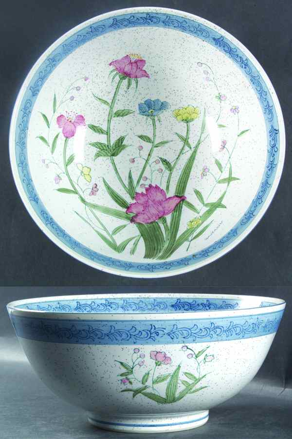 Fleurs de Chantilly 9" Round Bowl by Sadek-1