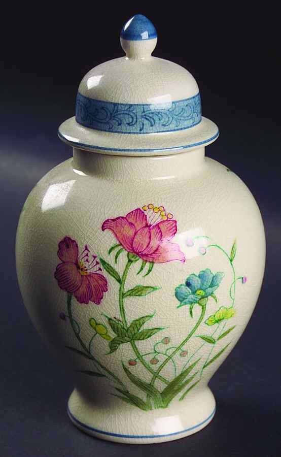 Fleurs de Chantilly Medium Ginger Jar & Lid by Sadek-1
