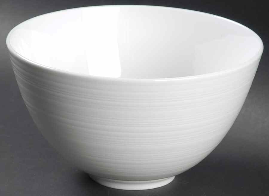 Spin White Coupe Cereal Bowl by Sasaki-1