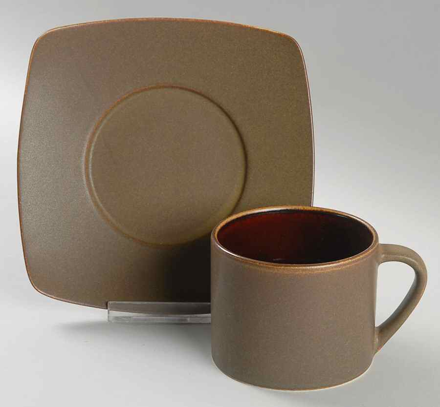 Kyoto Bronze Flat Cup & Saucer Set by Sasaki-1