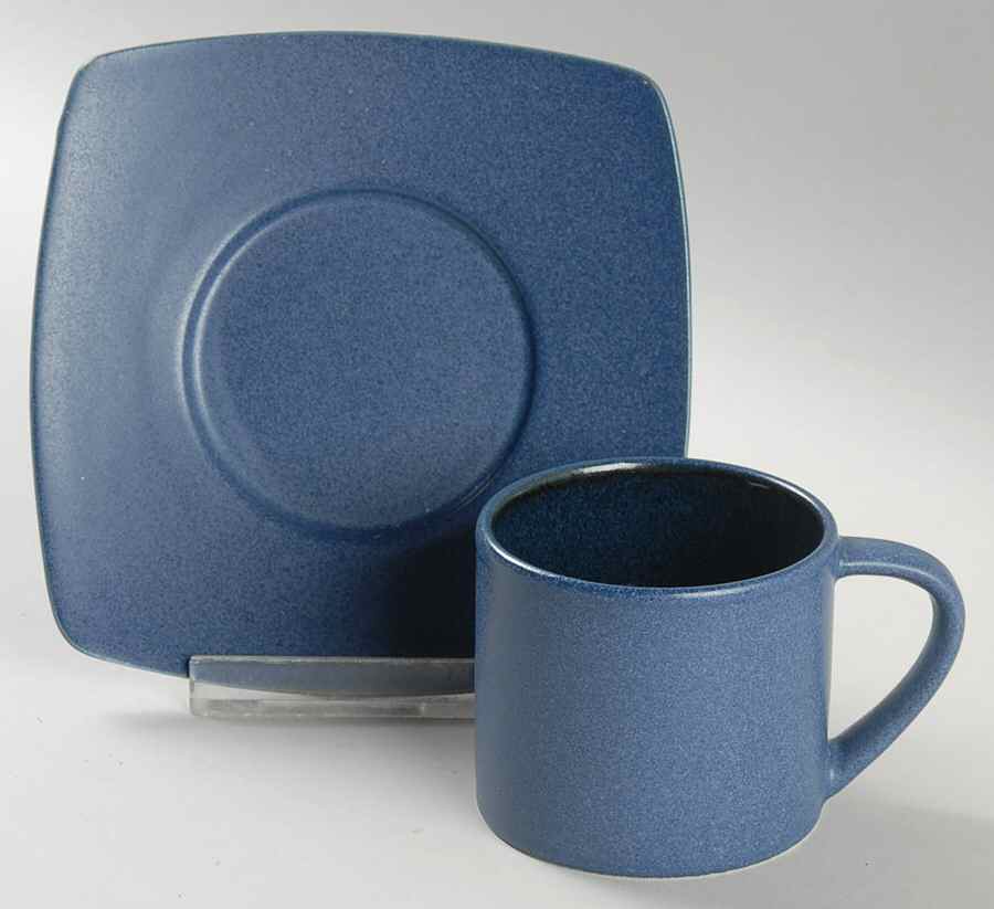 Kyoto Blue Espresso Cup and Saucer Set by Sasaki-1