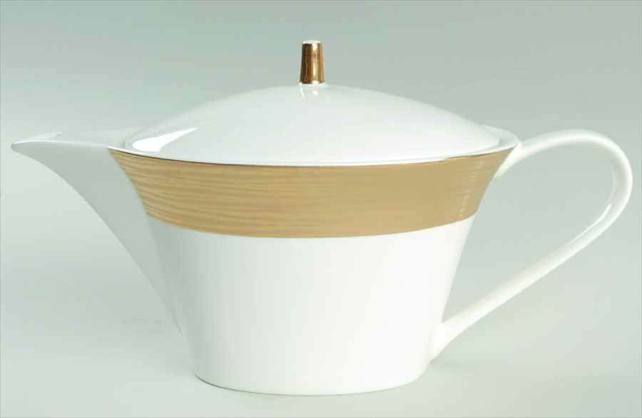 Beechwood Gold Coffee Pot & Lid by Sasaki-1