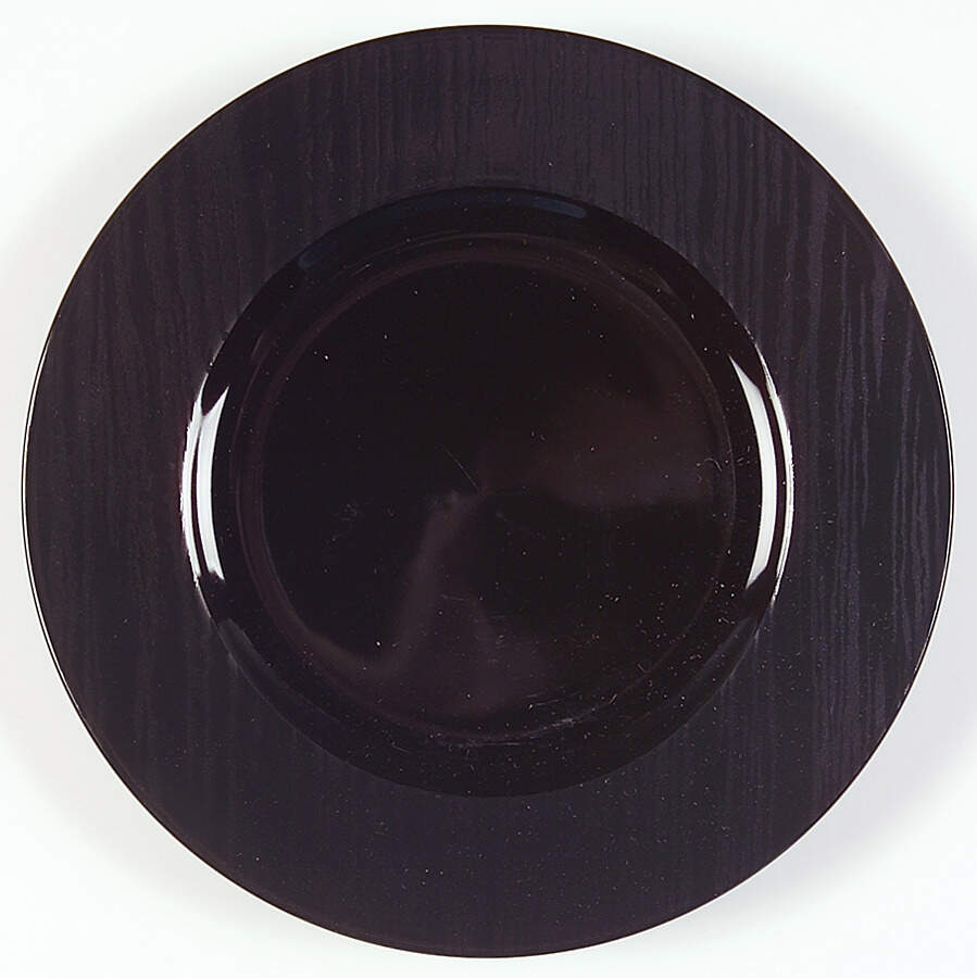 Beechwood Ebony Salad Plate by Sasaki-1