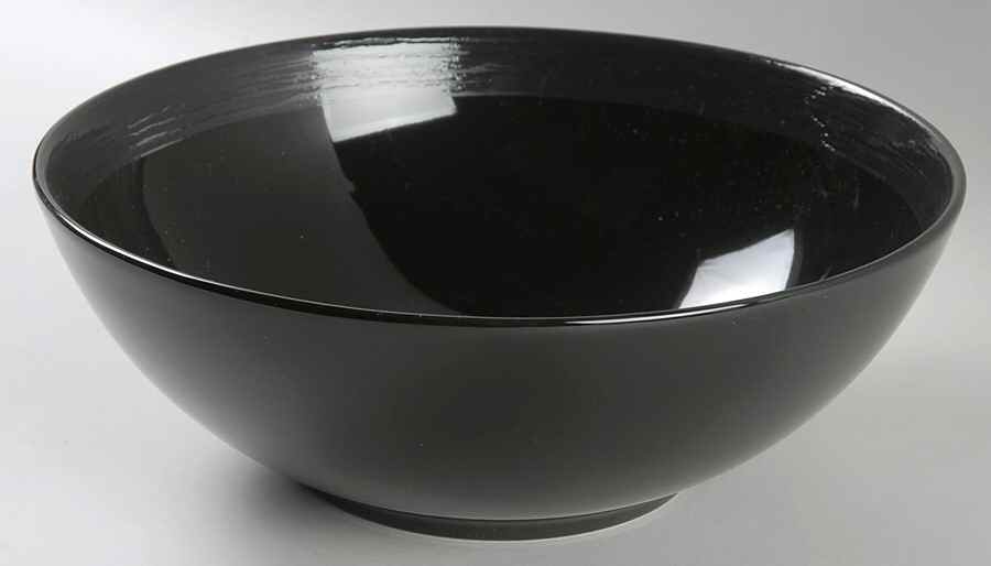 Beechwood Ebony 9" Round Vegetable Bowl by Sasaki-1
