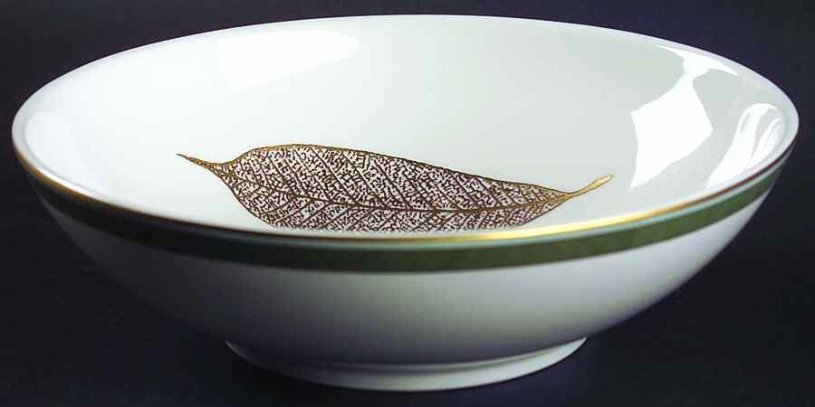 Gold Leaves Soup/Cereal Bowl by Sasaki-1