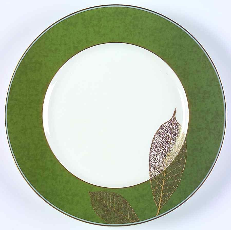 Gold Leaves Dinner Plate by Sasaki-1