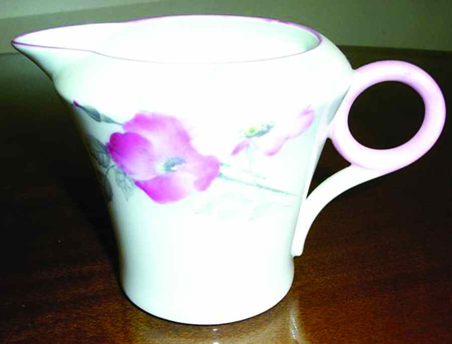 Dog Roses Pink Creamer by Shelley-1