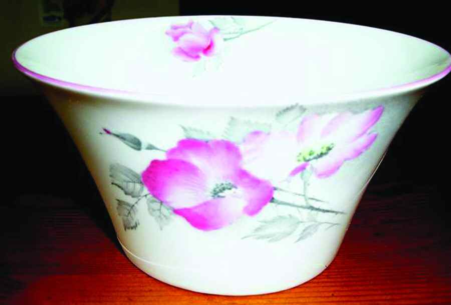 Dog Roses Pink Open Sugar Bowl by Shelley-1