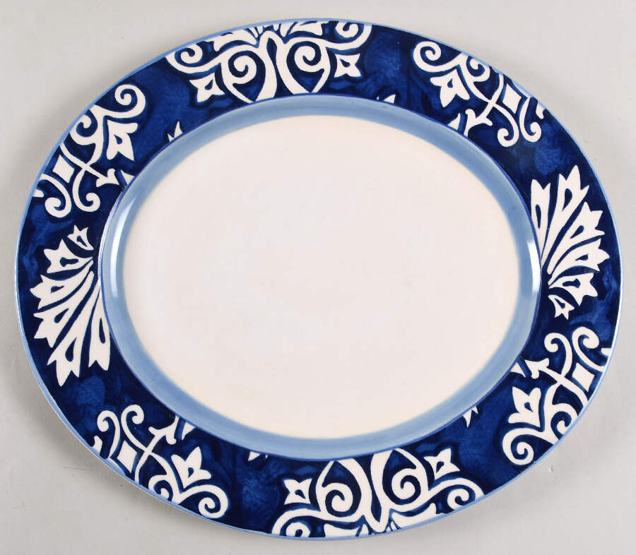 Sevilla 14" Oval Serving Platter by Studio Nova-1