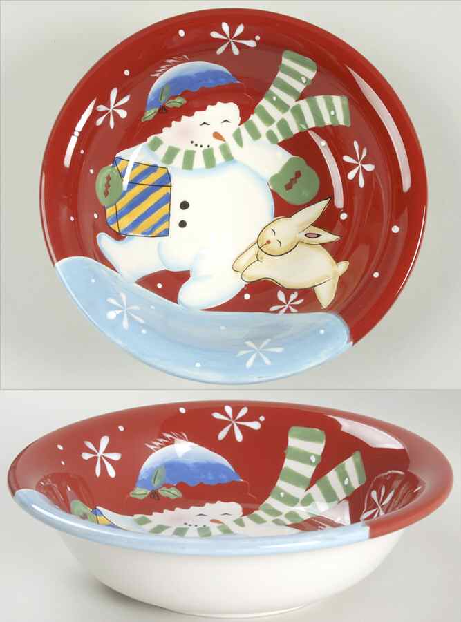 Festive Frosty Soup/Cereal Bowl by Studio Nova-1