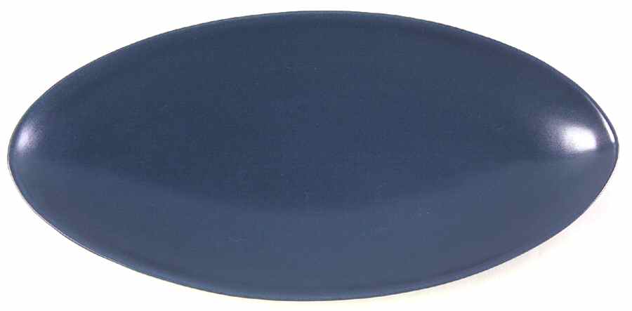 Bay Blue 14" Oval Serving Platter by Studio Nova-1