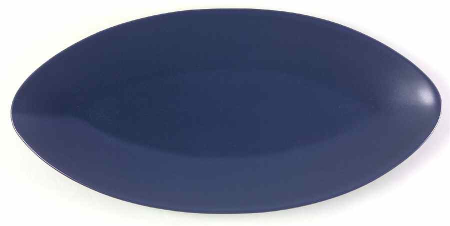 Bay Blue 17" Oval Serving Platter by Studio Nova-1