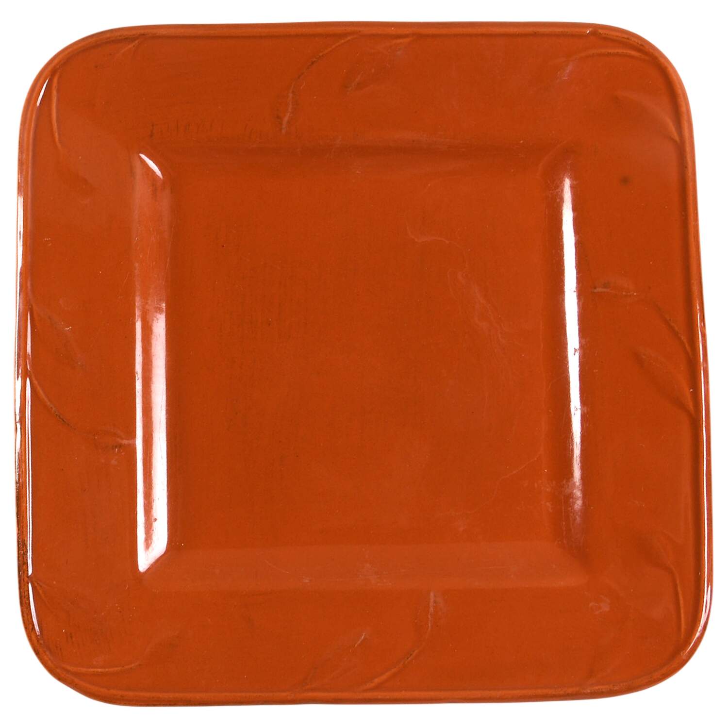 Sorrento Paprika (Orange) Square Salad Plate by Signature-1