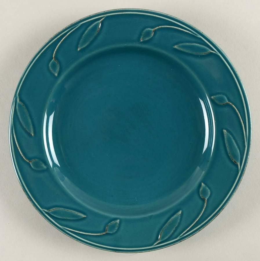 Sorrento Teal Salad Plate by Signature-1