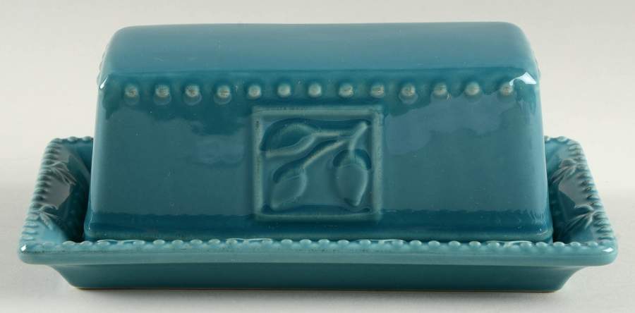 Sorrento Teal 1/4 Lb Covered Butter by Signature-1