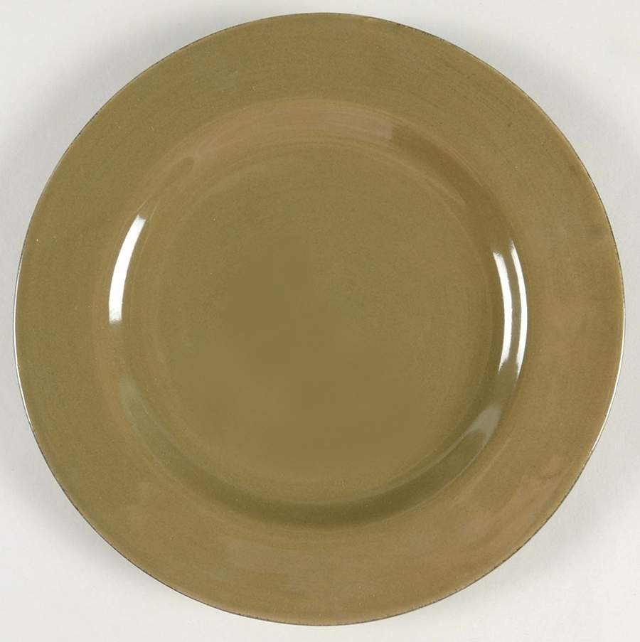 Lucca Olive (Green) Salad Plate by Signature-1