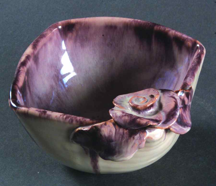 Fruit Mauve (Terra Rose) 4" Square Bowl by Stangl-1