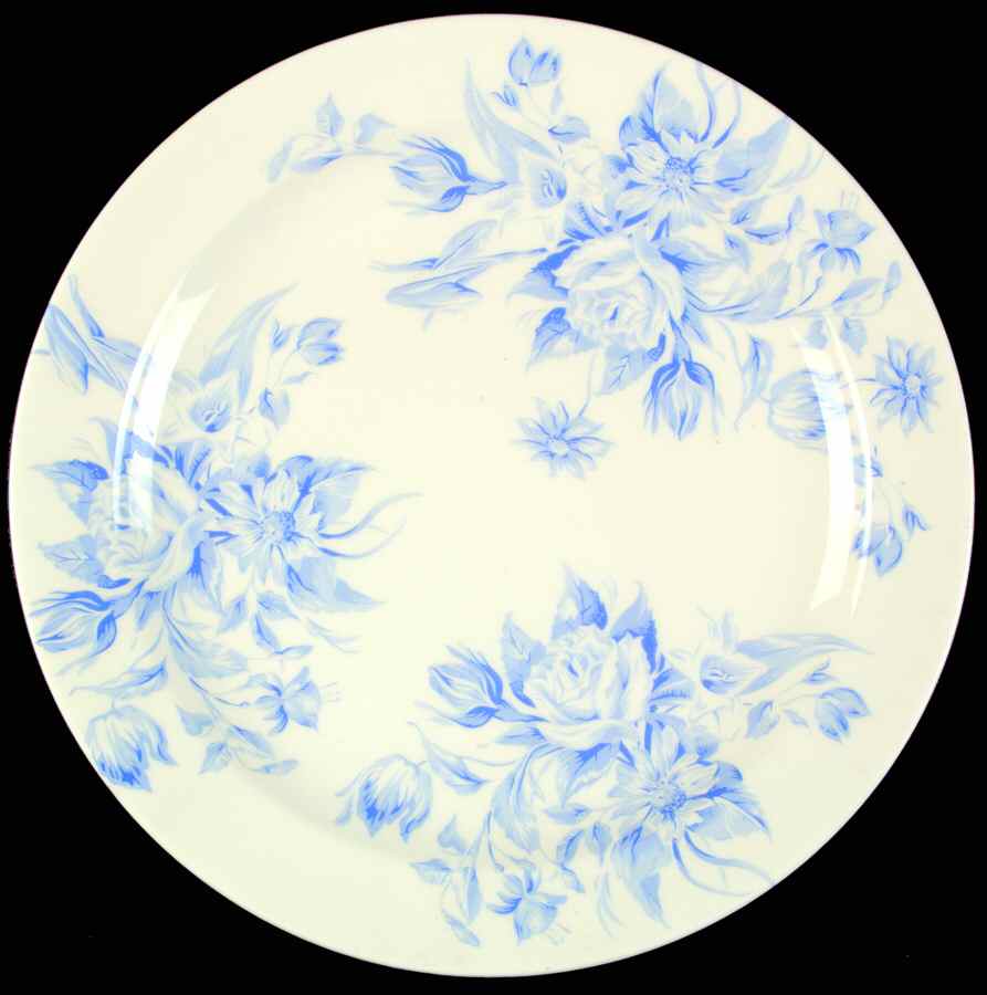 California Chintz Blue 12" Chop Plate (Round Platter) by Santa Anita-1