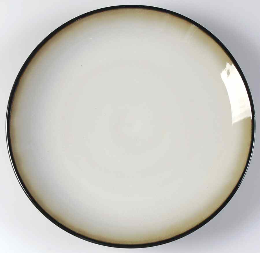 Eclipse Black 12" Chop Plate (Round Platter) by Sango-1