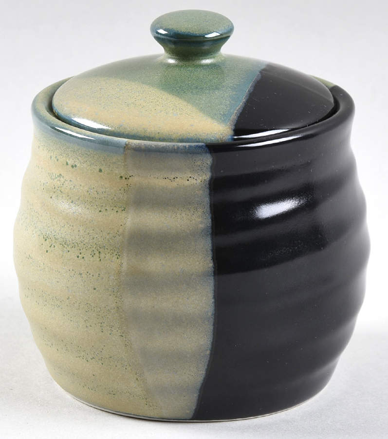 Triangles Sugar Bowl & Lid by Sango-1