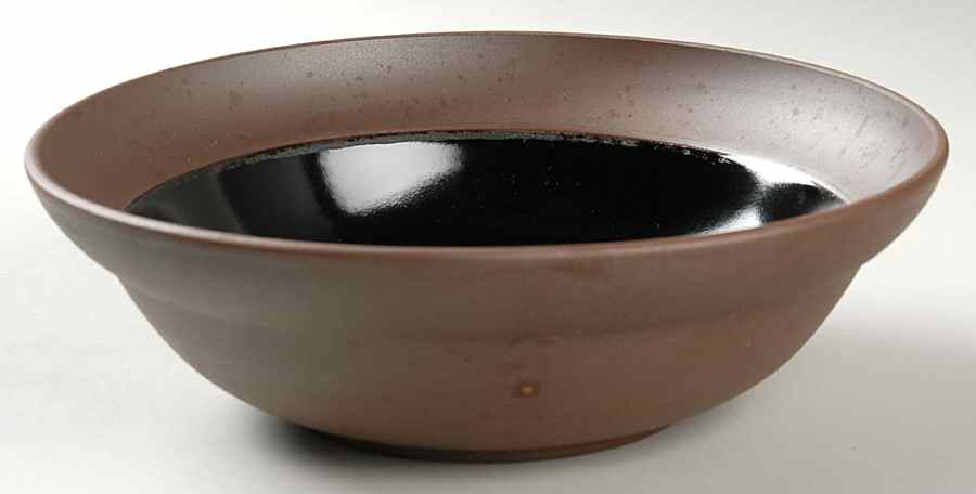 Canyon Black Soup/Cereal Bowl by Sango-1