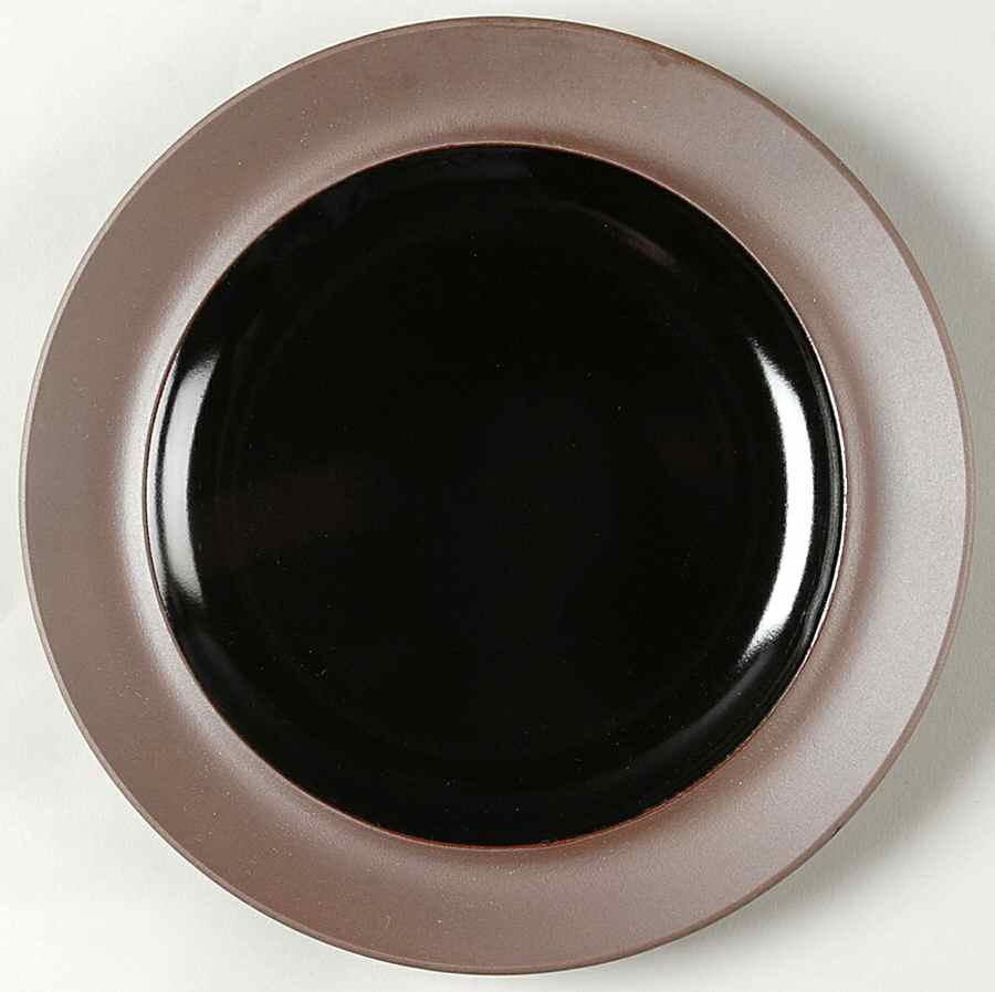 Canyon Black Salad Plate by Sango-1