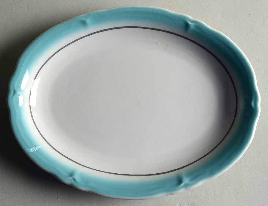 SHO288 9" Oval Serving Platter by Shenango-1