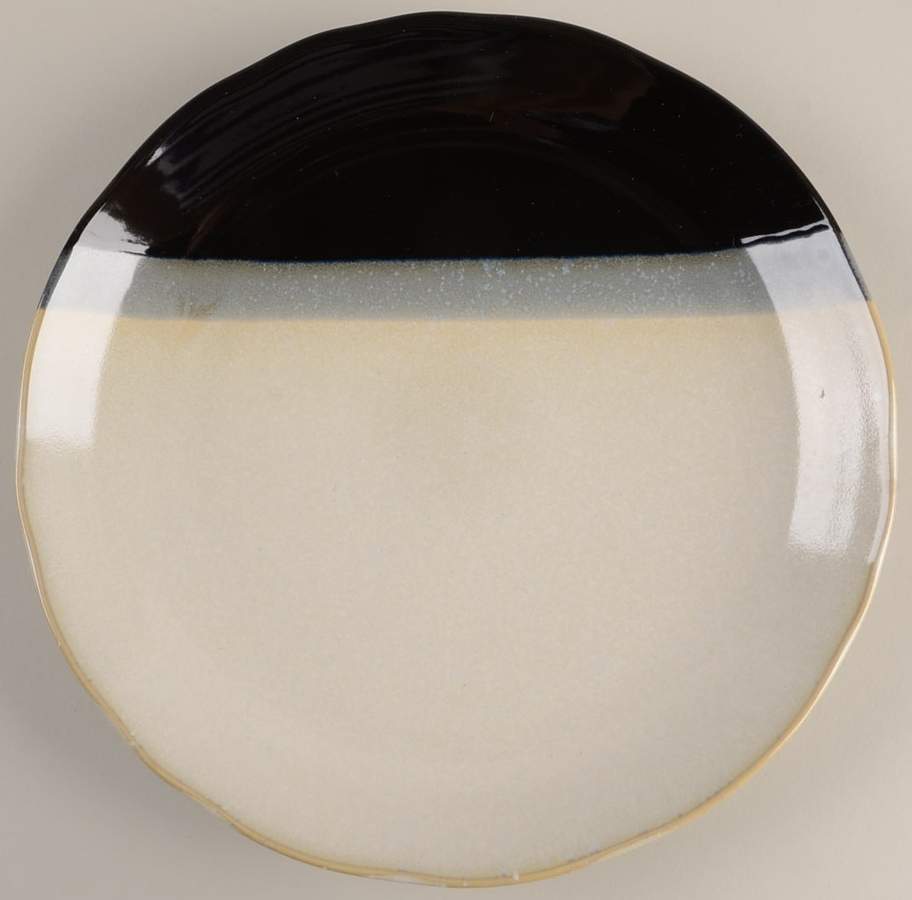 Trio Black Salad Plate by Sango-1