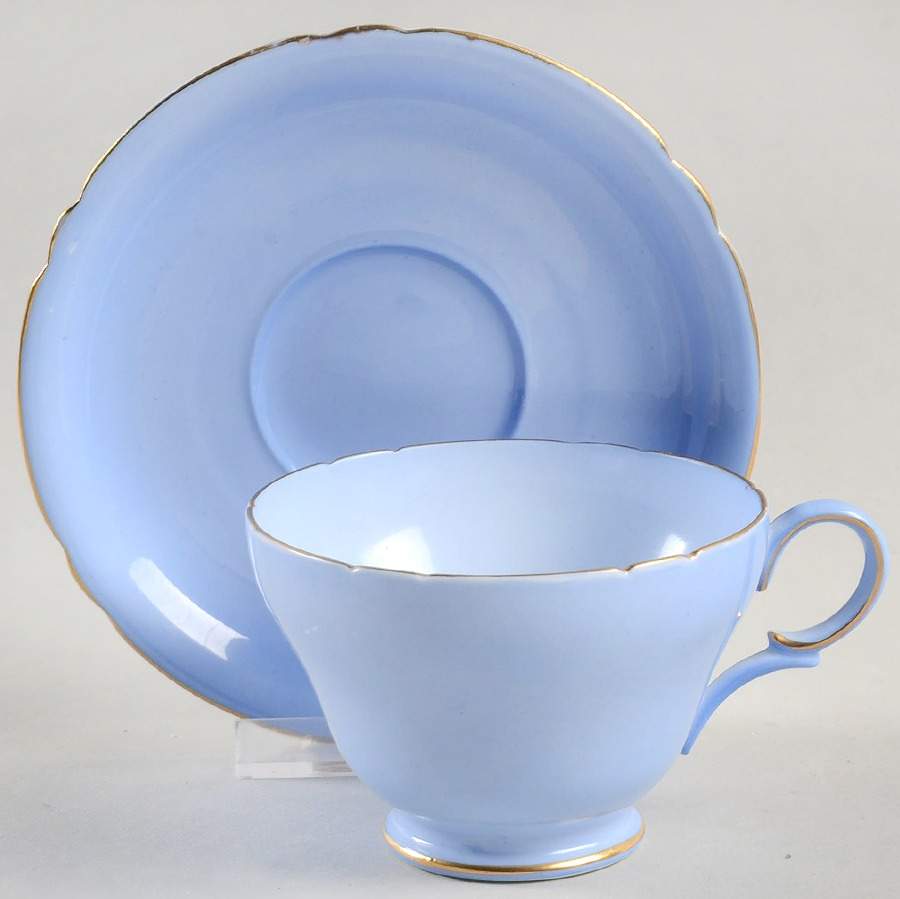 12990 Footed Cup & Saucer Set by Shelley-1