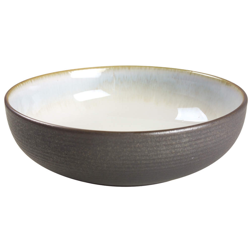 Pristine Charcoal 9" Round Vegetable Bowl by Sango-1