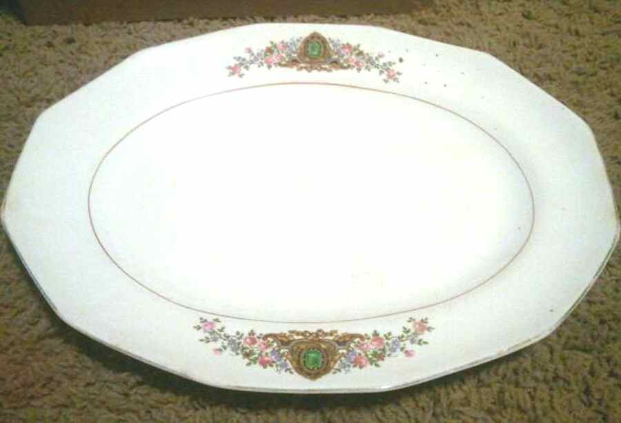 Birthstone 12" Oval Serving Platter by Sebring Pottery-1