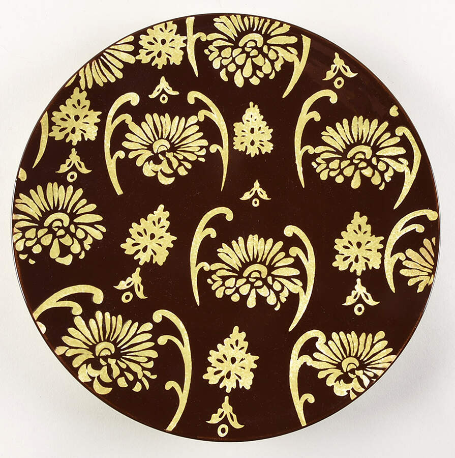 Floret Sage 12" Chop Plate (Round Platter) by Studio D-1