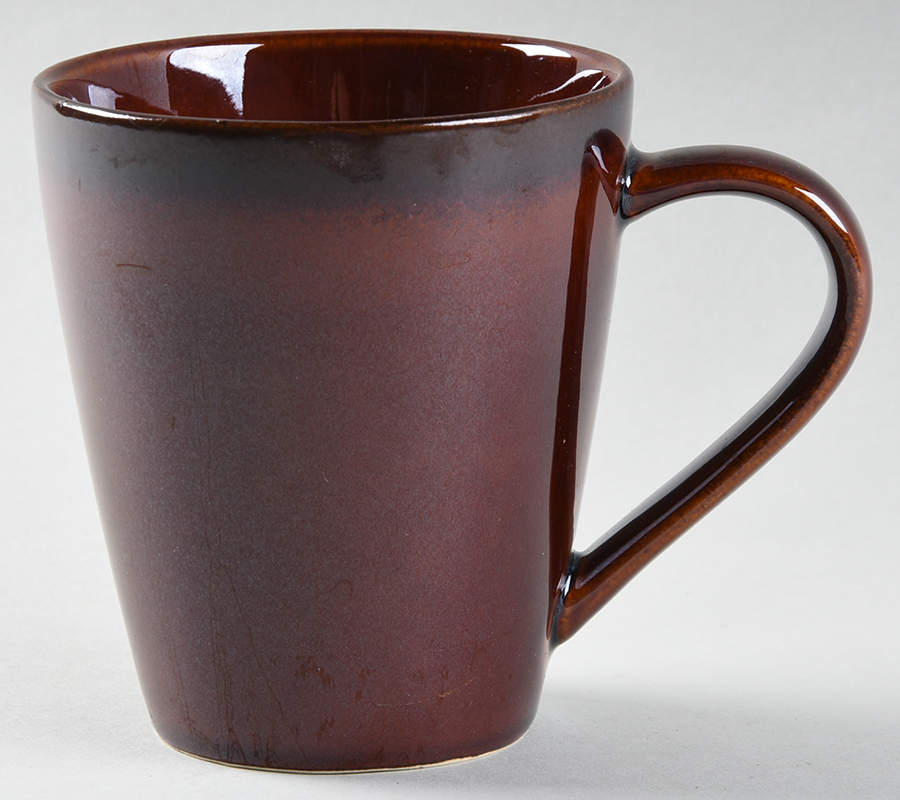 Cordovan Brown (Round) Mug by Studio D-1