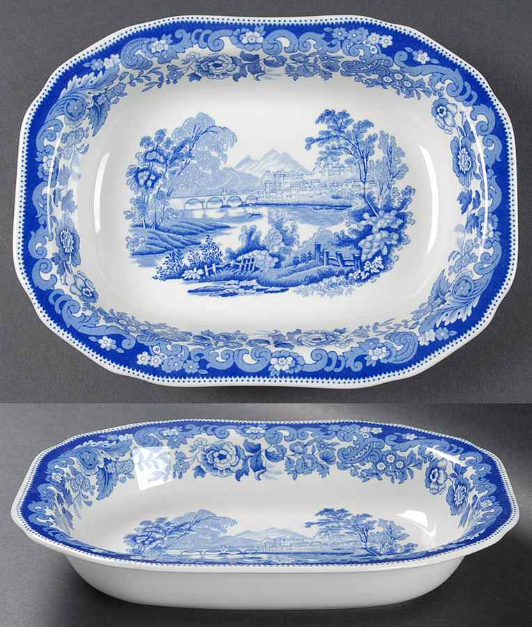 Jane Seymour 9" Oval Vegetable Bowl by Spode-1