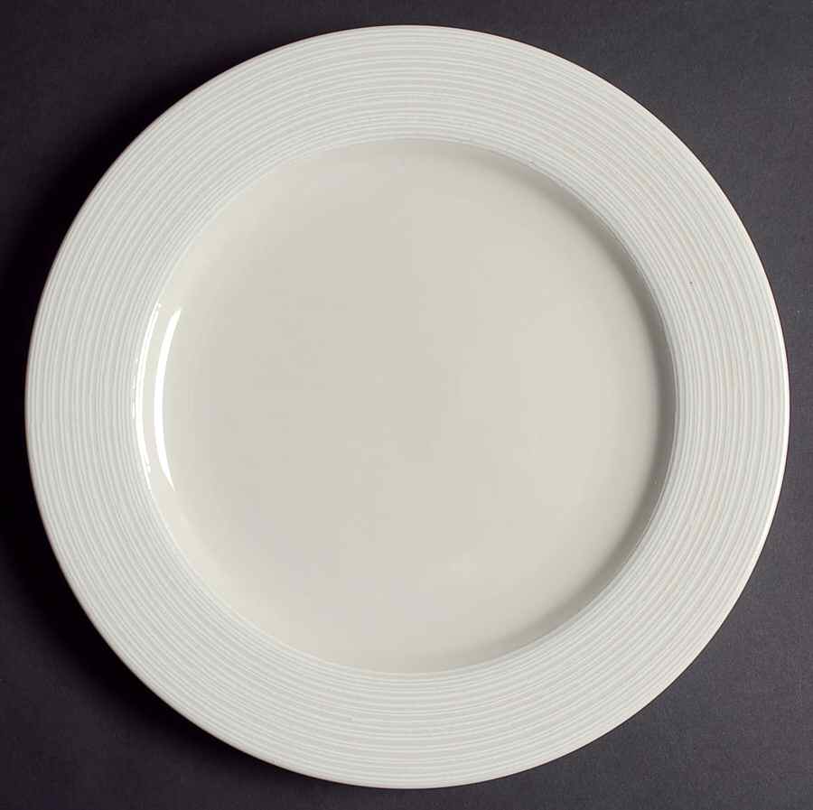 Swirl Vanilla Dinner Plate by Sakura-1
