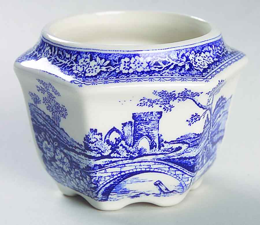 Brigadoon Blue Mini Open Sugar Bowl by Sadler-1