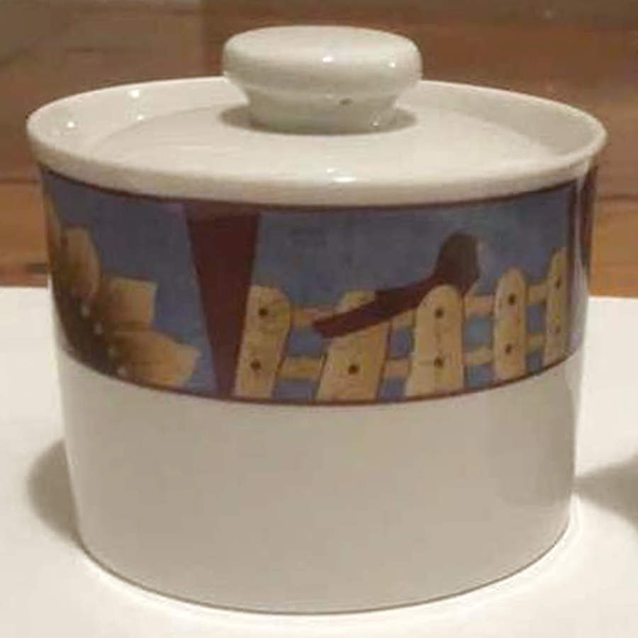 Picket Fences Sugar Bowl & Lid by Sakura-1