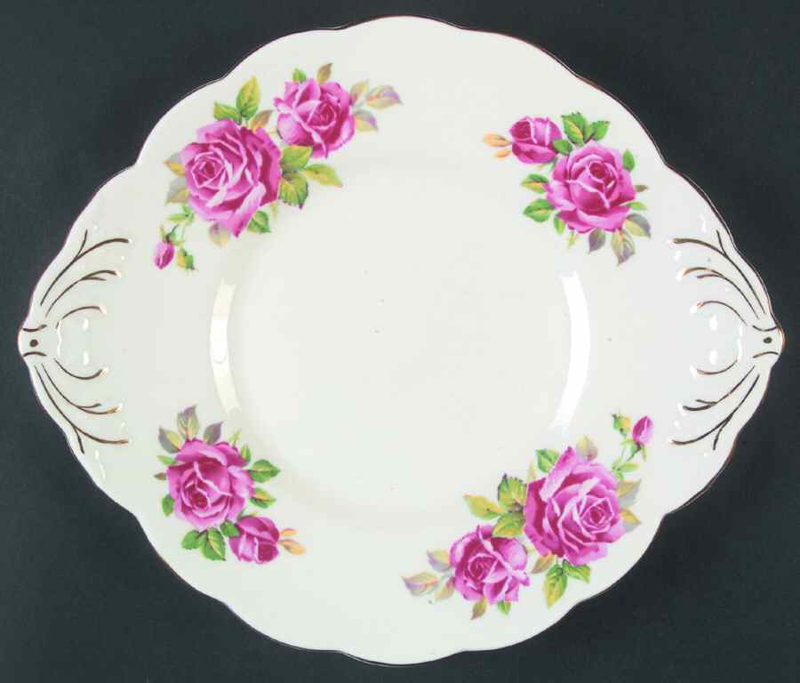 Juliana Rose Handled Cake Plate by Salisbury-1