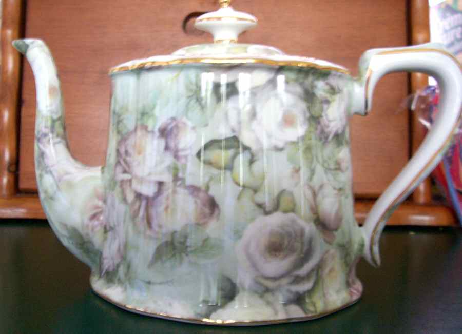 Antique Rose Teapot & Lid by Skye Mcghie-1