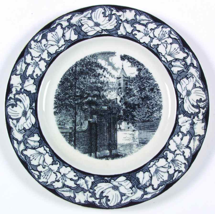 Winthrop College Black Dinner Plate by Shenango-1