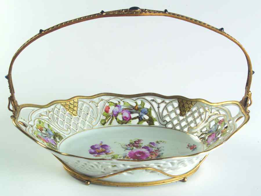 SCH533 10" Oval Pierced Basket by Schumann - Bavaria-1