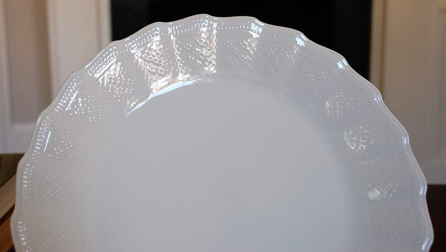 White Lace (No Trim) Service Plate (Charger) by Sadek-1