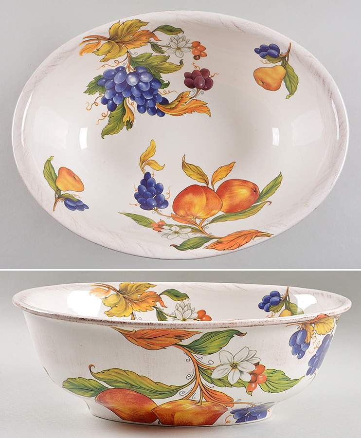 Frutta 13" Oval Vegetable Bowl by Sur La Table-1