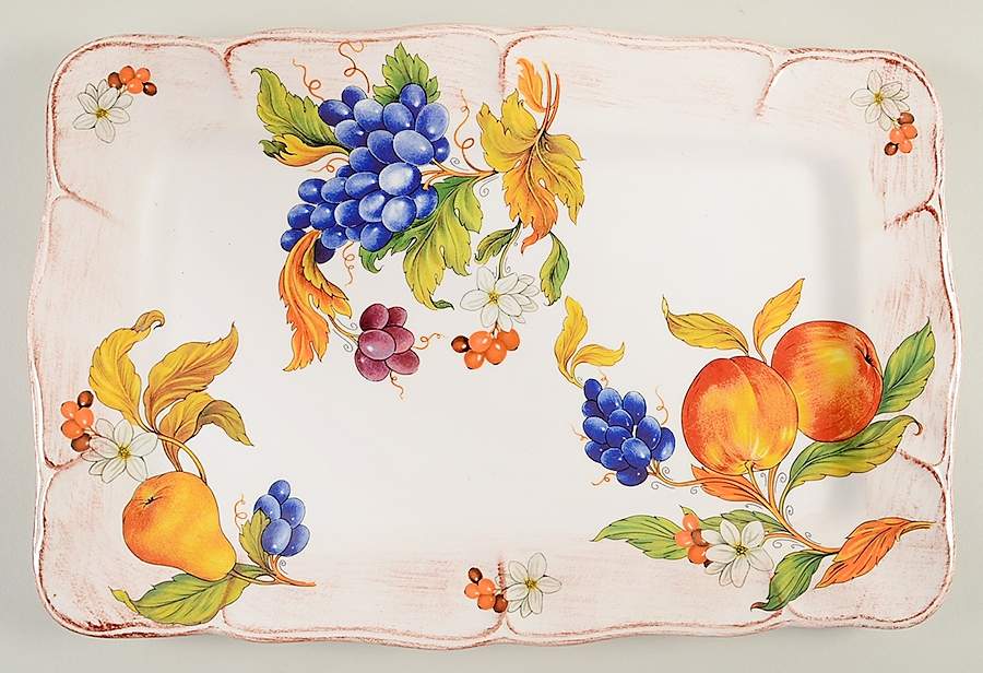Frutta 17" Rectangular Serving Platter by Sur La Table-1