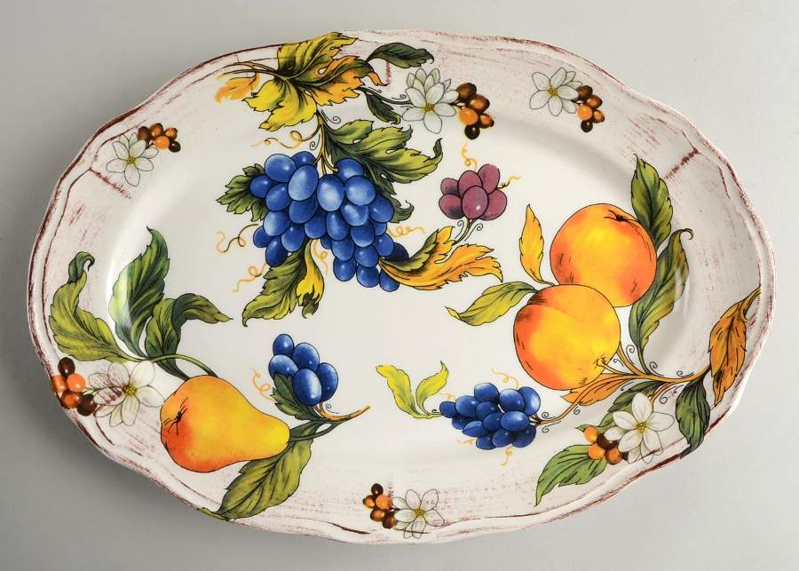 Frutta 15" Oval Serving Platter by Sur La Table-1