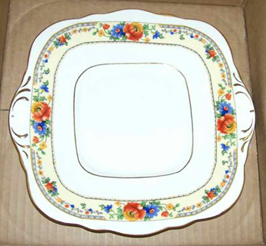 7186 Square Handled Cake Plate by Salt & Nixon-1