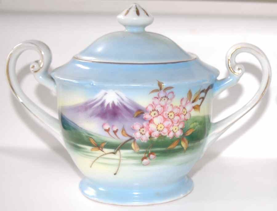 SFU27 Sugar Bowl & Lid by Shofu (Japan)-1